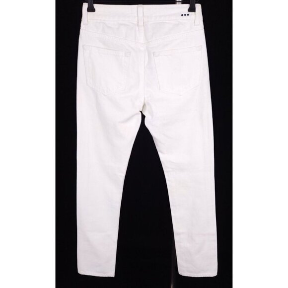 Officine Generale Slim Fit Japanese Selvedge Denim Jeans 28 Mens White $315 - Picture 8 of 14